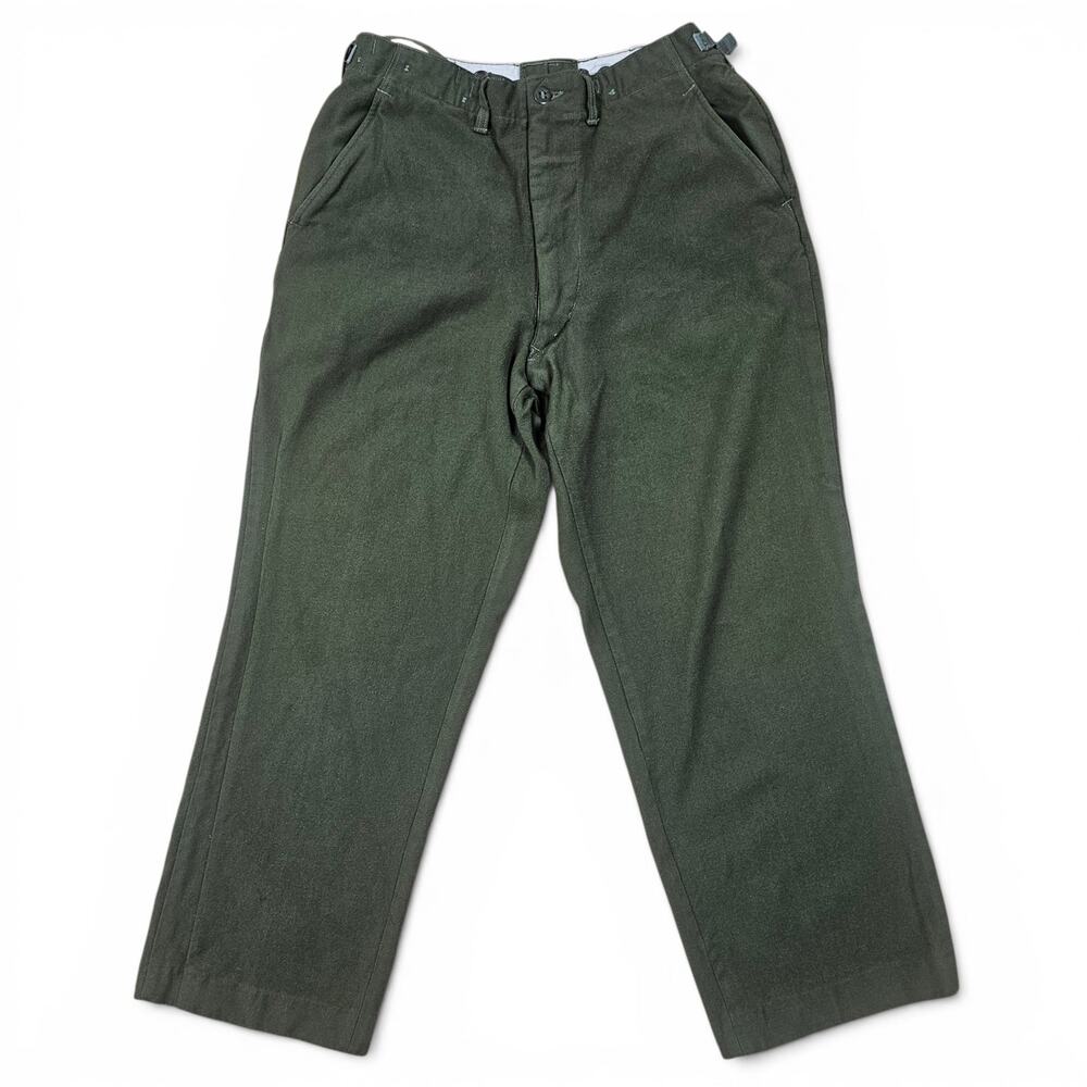 U.S. MILITARY Wool Serge Field Trousers Mens Small Short VTG 60/70s USA Heritage